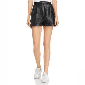 DIVINE HERITAGE FAIX LEATHER SHORTS